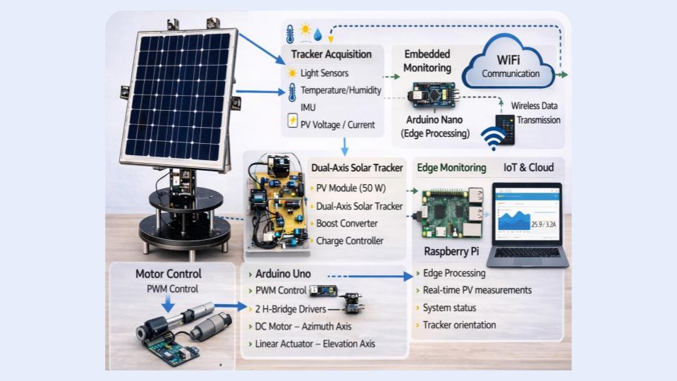 Embedded PV monitoring and IoT supervision